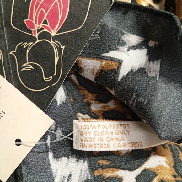 Precious Gems Animal Print Square Scarf 24" - Picture 6 of 8